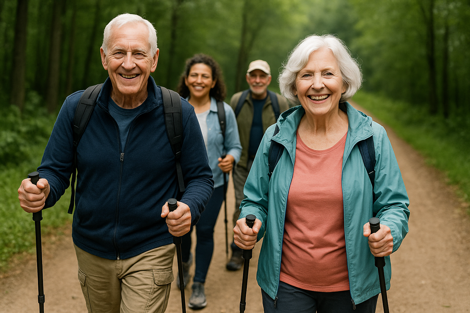 Seniors en randonnée